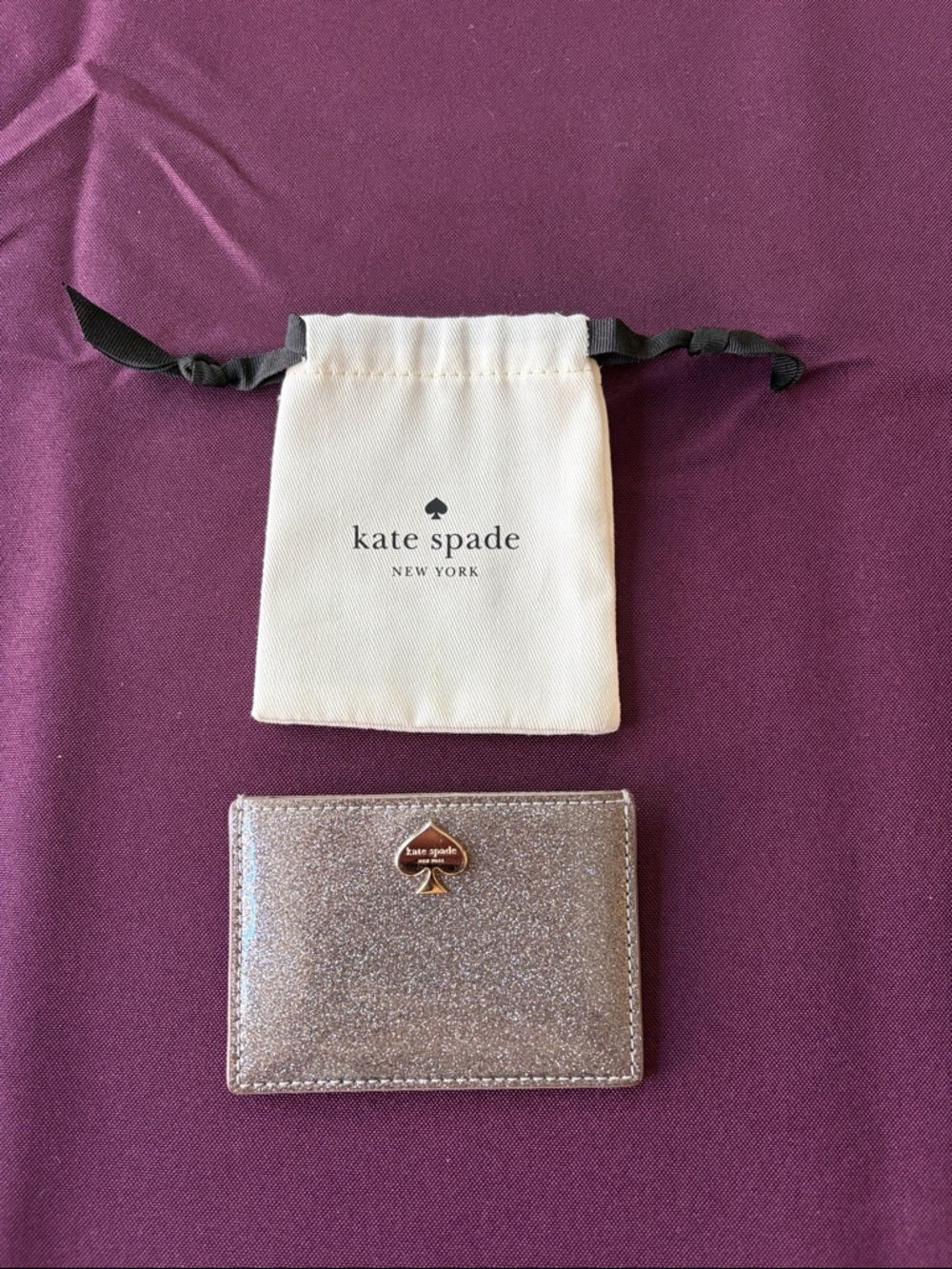 Kate Spade Glitter Card Holder